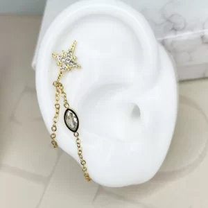 piercing boucles d'oreille Etoile