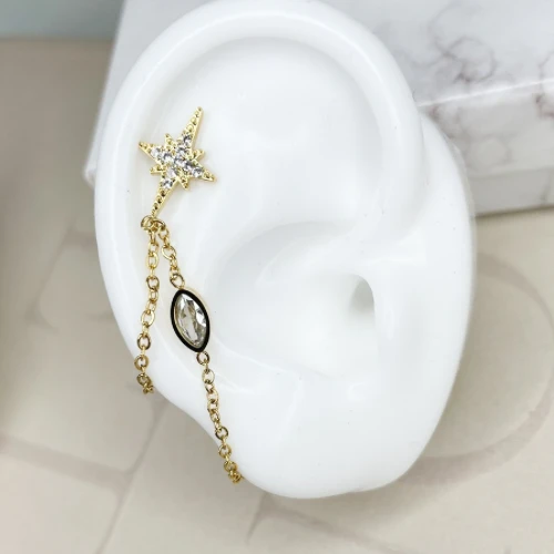 piercing boucles d'oreille Etoile