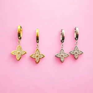 Boucles d’oreilles Fleur Étoilée