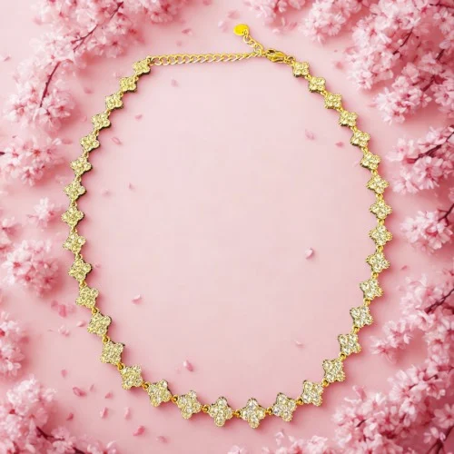 Collier Flower style chic et lumineux