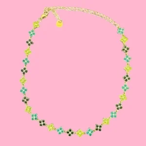 collier Flower vert