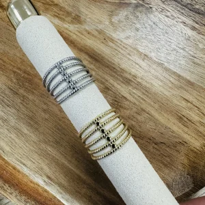 Bague Nina allure raffinée d’un bijou ajustable doré ou argenté