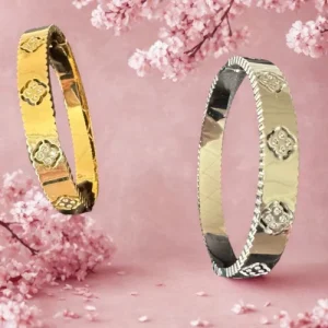 Le bracelet jonc Flora intemporel a été imaginé pour les femmes qui aiment la douceur