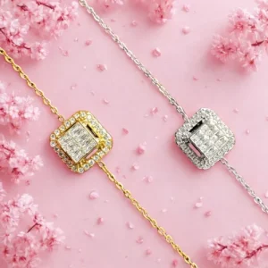 Bracelet Milano l’élégance moderne d’un bijou orné d’un strass carré