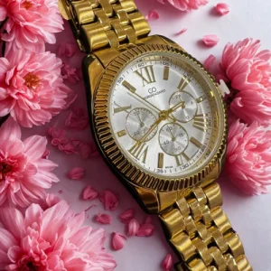 Montre en acier inoxydable doré Moly