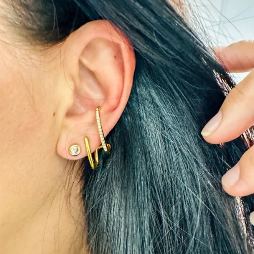 Boucles d'oreilles en acier